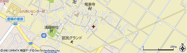滋賀県野洲市比留田62周辺の地図