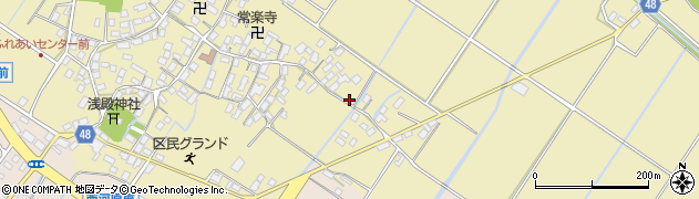 滋賀県野洲市比留田109周辺の地図