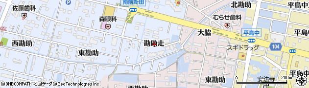 愛知県弥富市前ケ須町勘助走周辺の地図
