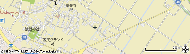 滋賀県野洲市比留田110周辺の地図