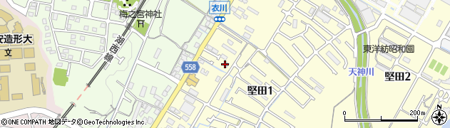 衣川自治会館周辺の地図
