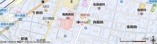 愛知県弥富市前ケ須町（南本田）周辺の地図