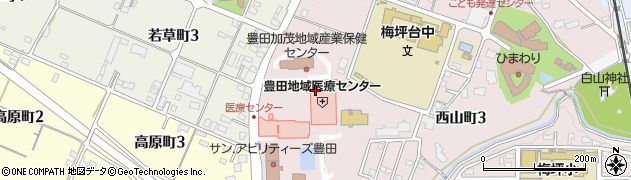 豊田地域　地域ケア支援センター周辺の地図