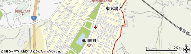 三島東大場簡易郵便局周辺の地図