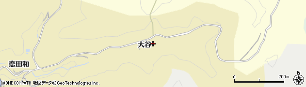 愛知県豊田市小呂町（大谷）周辺の地図