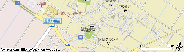 滋賀県野洲市比留田681周辺の地図