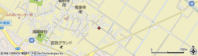 滋賀県野洲市比留田123周辺の地図