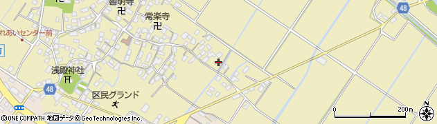 滋賀県野洲市比留田107周辺の地図