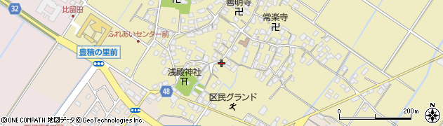 滋賀県野洲市比留田672周辺の地図