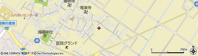 滋賀県野洲市比留田116周辺の地図