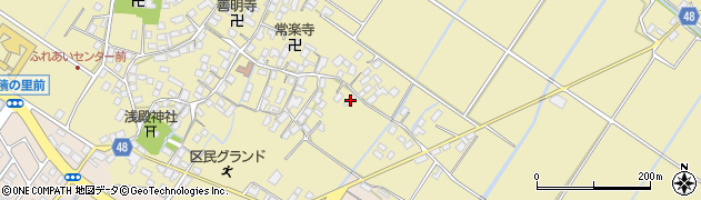 滋賀県野洲市比留田115周辺の地図