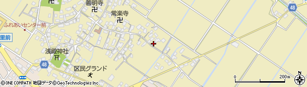 滋賀県野洲市比留田112周辺の地図