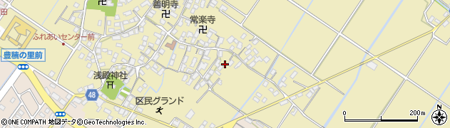 滋賀県野洲市比留田68周辺の地図