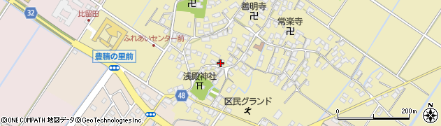 滋賀県野洲市比留田678周辺の地図