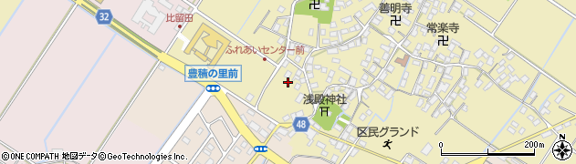 滋賀県野洲市比留田734周辺の地図