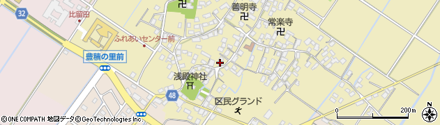 滋賀県野洲市比留田673周辺の地図