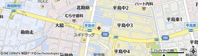 セブンイレブン弥富平島中店周辺の地図