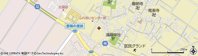 滋賀県野洲市比留田740周辺の地図