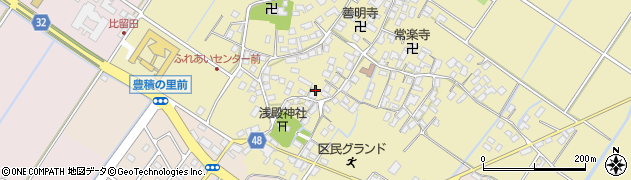 滋賀県野洲市比留田677-2周辺の地図