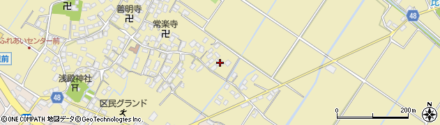 滋賀県野洲市比留田102周辺の地図