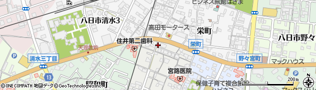 八風街道周辺の地図