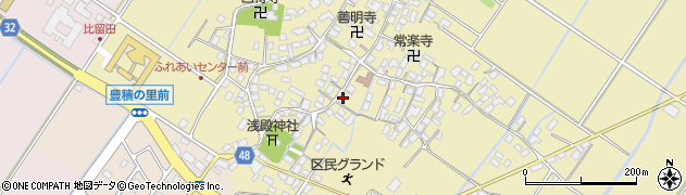 滋賀県野洲市比留田665周辺の地図
