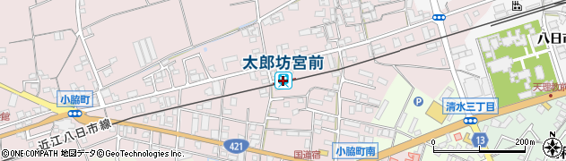 太郎坊宮前駅周辺の地図