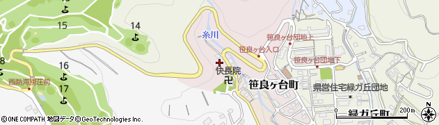 静岡県熱海市笹良ヶ台町8周辺の地図