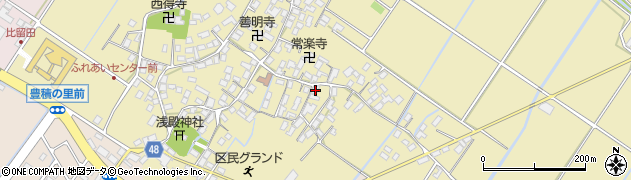 滋賀県野洲市比留田75周辺の地図