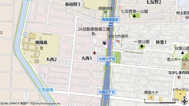 〒455-0861 愛知県名古屋市港区大西の地図