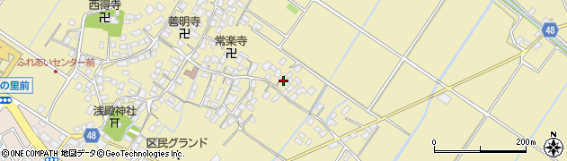 滋賀県野洲市比留田96周辺の地図
