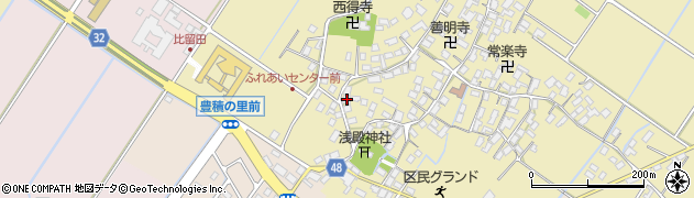 滋賀県野洲市比留田870周辺の地図