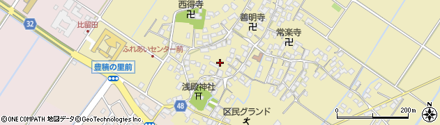 滋賀県野洲市比留田677周辺の地図