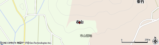 兵庫県丹波篠山市市山周辺の地図