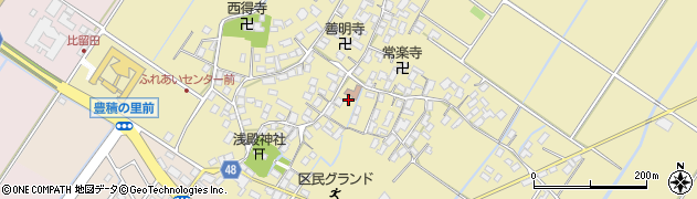 滋賀県野洲市比留田664周辺の地図