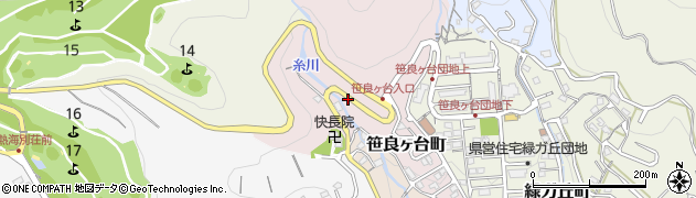 静岡県熱海市笹良ヶ台町6周辺の地図