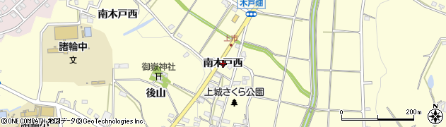 愛知県東郷町（愛知郡）諸輪（南木戸西）周辺の地図