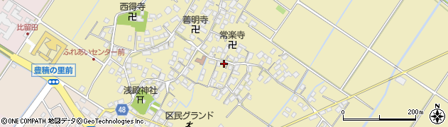 滋賀県野洲市比留田78周辺の地図