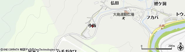 愛知県豊田市東大島町（小坂）周辺の地図