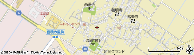 滋賀県野洲市比留田878周辺の地図