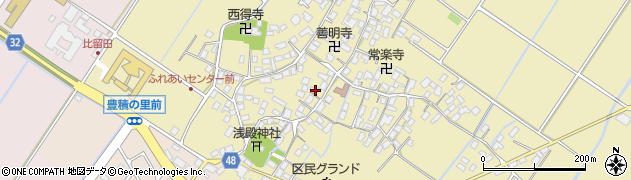 滋賀県野洲市比留田663周辺の地図