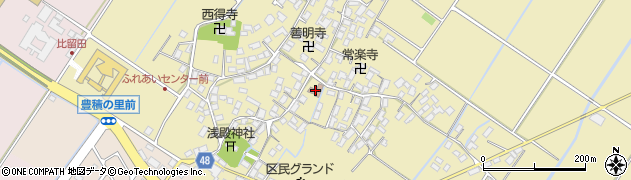 滋賀県野洲市比留田81周辺の地図