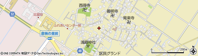 滋賀県野洲市比留田883周辺の地図