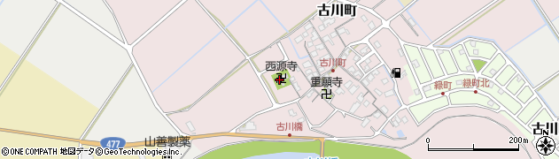 滋賀県近江八幡市古川町409周辺の地図
