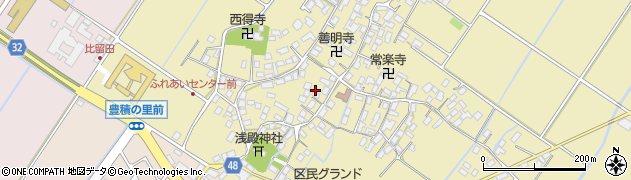 滋賀県野洲市比留田662周辺の地図