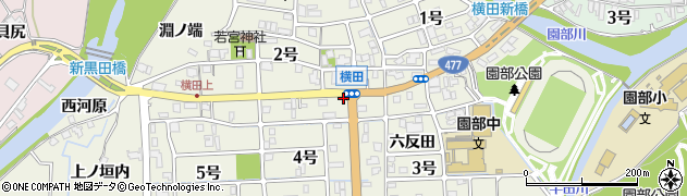 京都府南丹市園部町横田岸ノ上周辺の地図