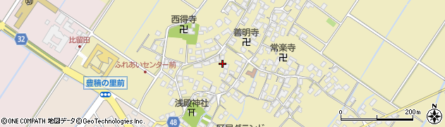 滋賀県野洲市比留田888周辺の地図