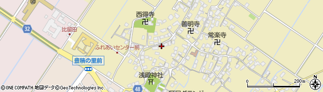 滋賀県野洲市比留田881周辺の地図