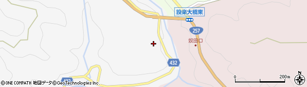 愛知県設楽町（北設楽郡）川向（大畑）周辺の地図
