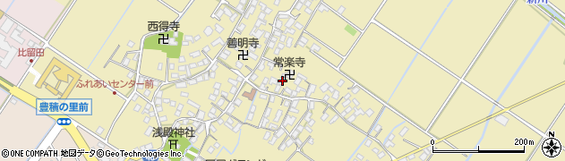 滋賀県野洲市比留田84周辺の地図